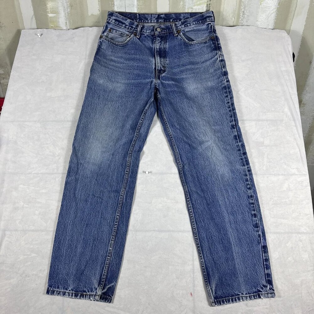 Levi's Regular Fit Jeans Mens Blue Denim Straight Leg Outdoor Size W34 L32‎